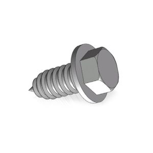 Tornillo para chapa con cabeza hexagonal y arandela / DIN 6928